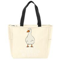 Duck Easily Distracted By Ducks Zip Tote Bag