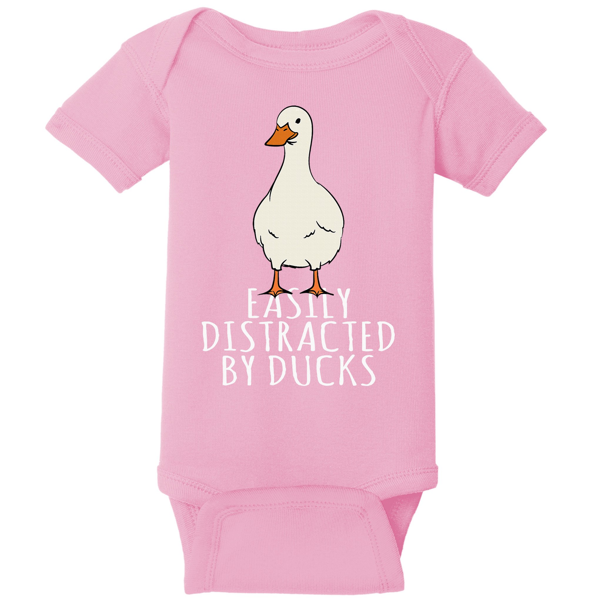 Duck Easily Distracted By Ducks Baby Bodysuit