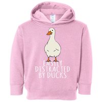 Duck Easily Distracted By Ducks Toddler Hoodie