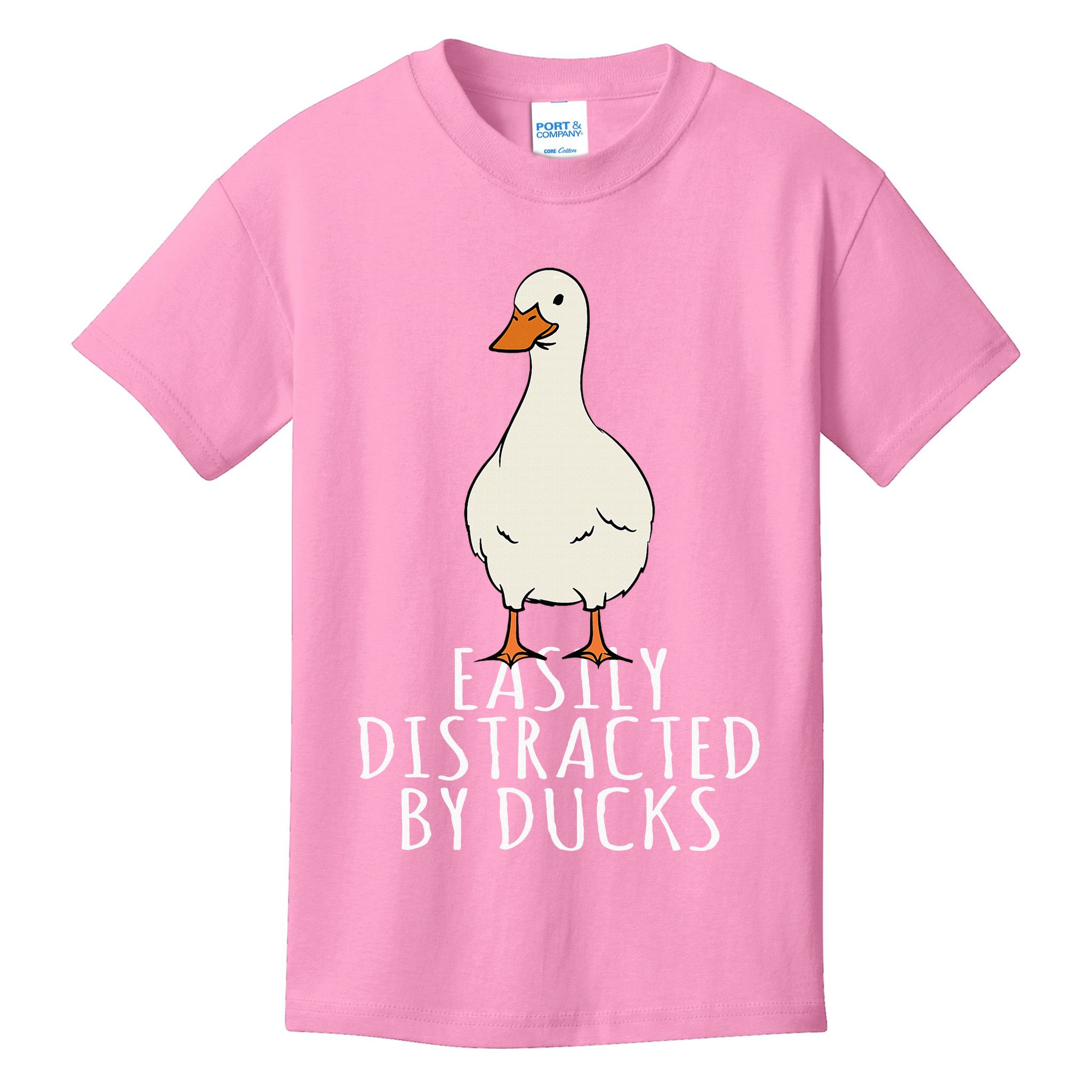Duck Easily Distracted By Ducks Kids T-Shirt