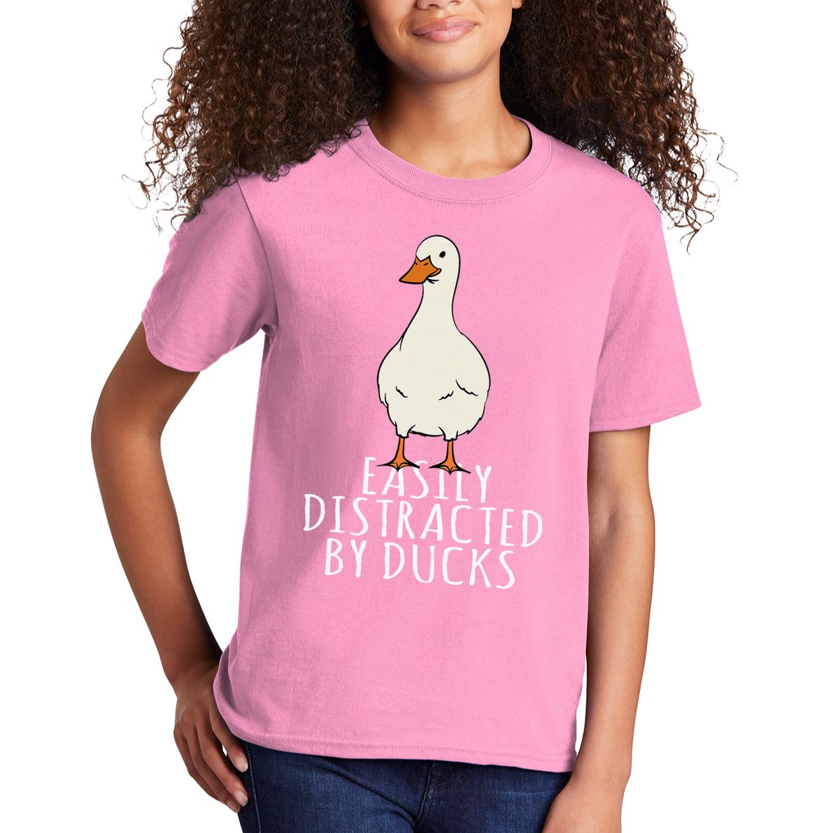Duck Easily Distracted By Ducks Kids T-Shirt