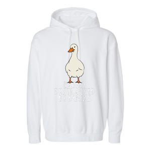 Duck Easily Distracted By Ducks Garment-Dyed Fleece Hoodie