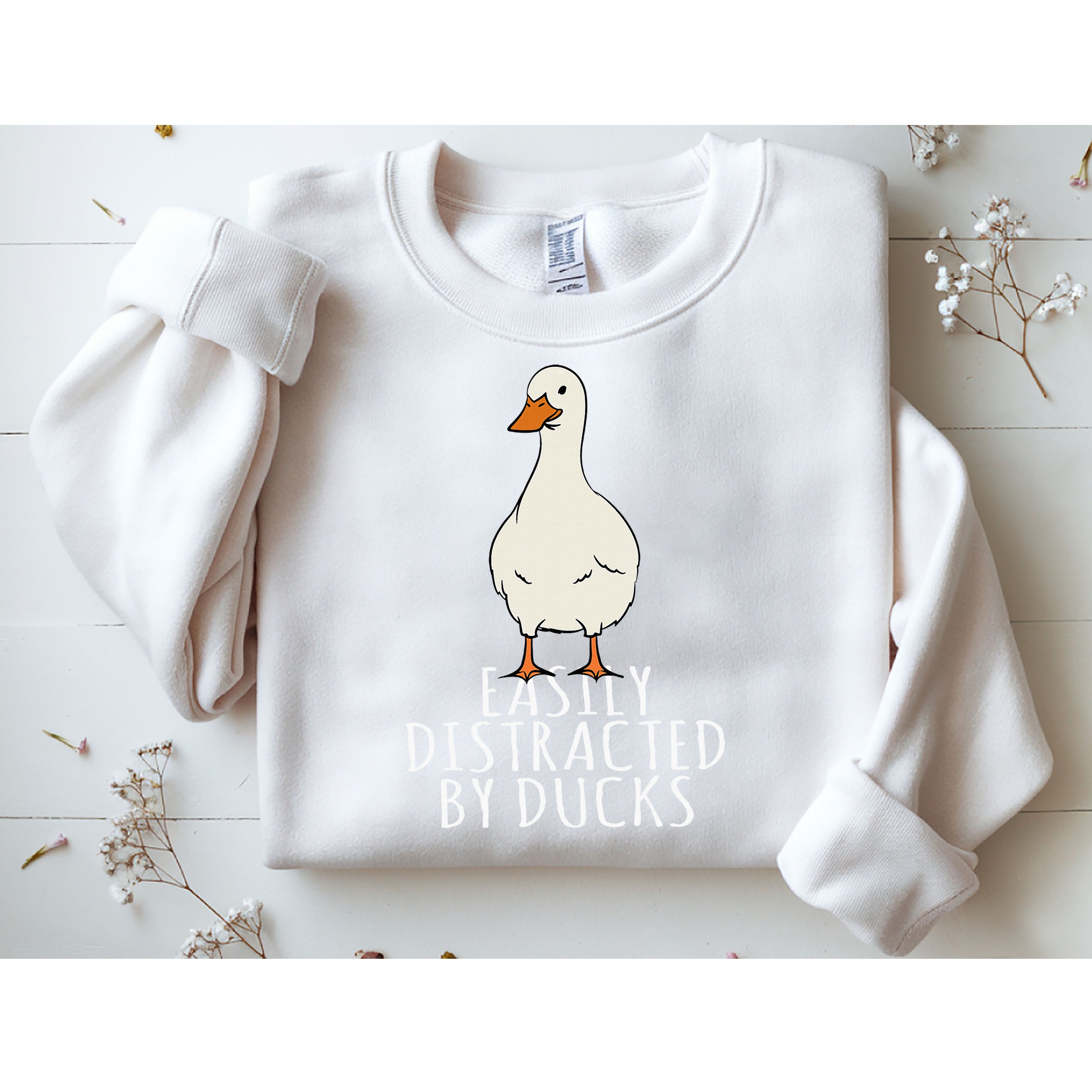 Duck Easily Distracted By Ducks Sweatshirt