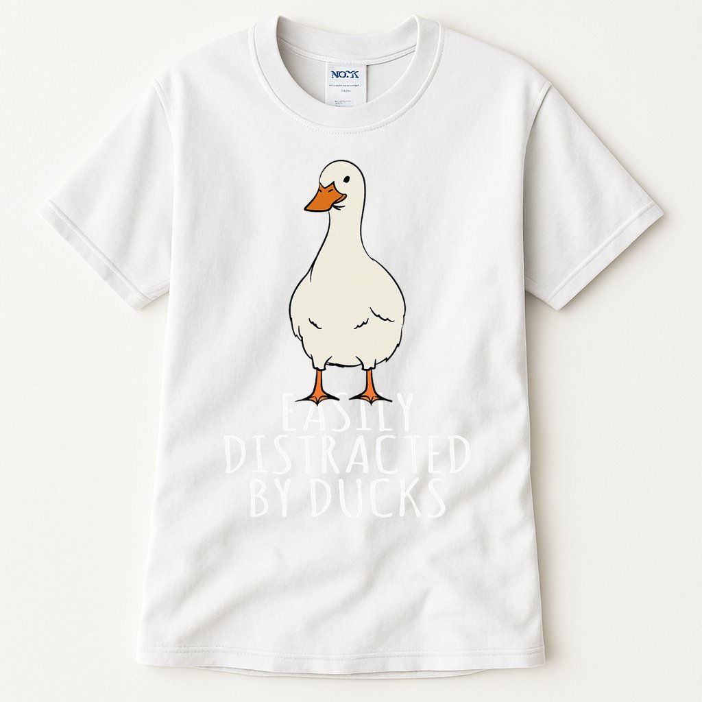 Duck Easily Distracted By Ducks Tall T-Shirt