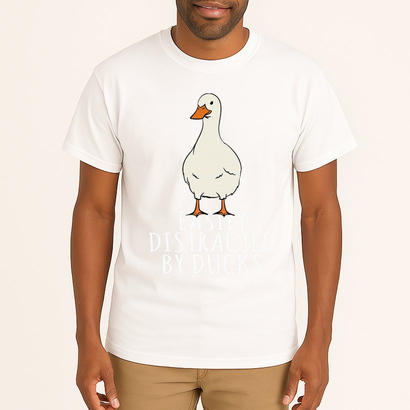 Duck Easily Distracted By Ducks Tall T-Shirt