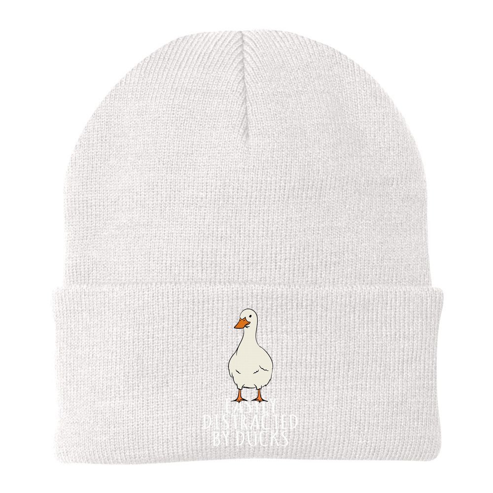 Duck Easily Distracted By Ducks Beanie