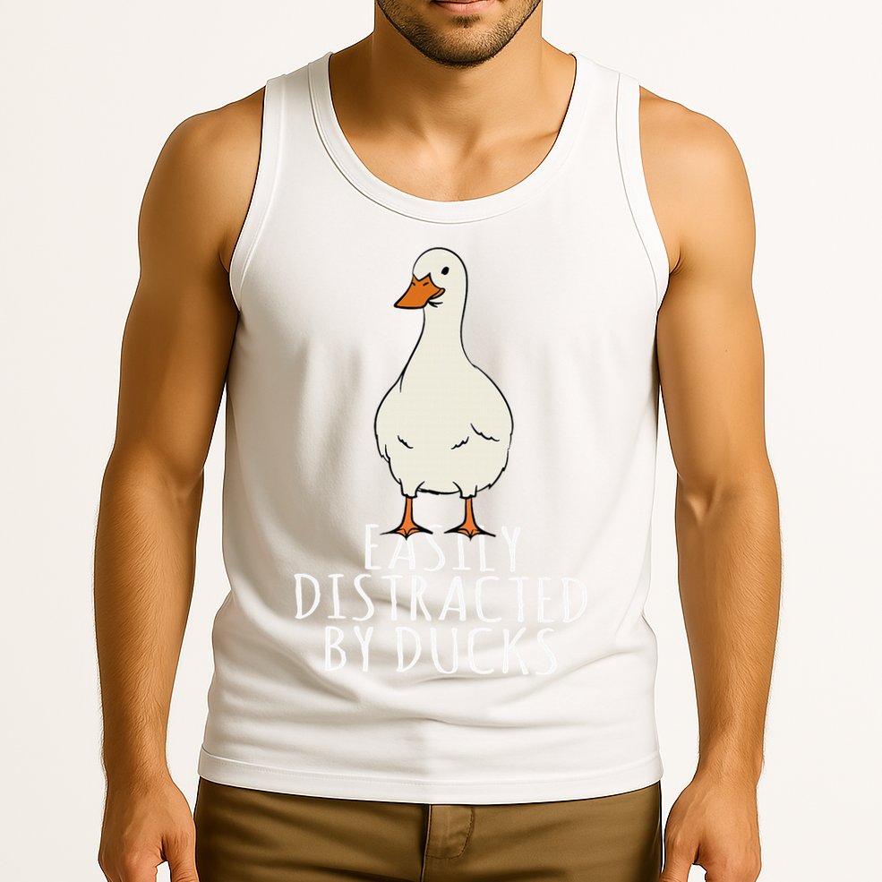 Duck Easily Distracted By Ducks Tank Top