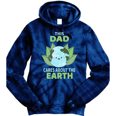 Dad Earth Day Environmental Awareness Tie Dye Hoodie