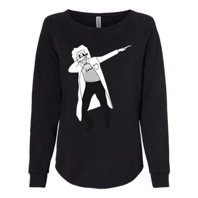 Dabbing Einstein Womens California Wash Sweatshirt