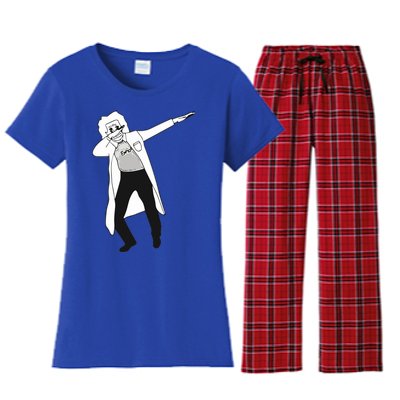 Dabbing Einstein Women's Flannel Pajama Set