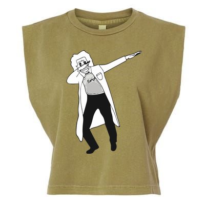 Dabbing Einstein Garment-Dyed Women's Muscle Tee