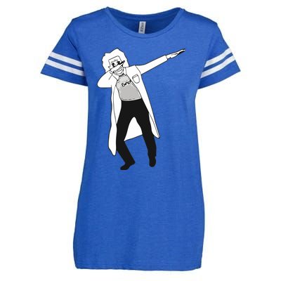 Dabbing Einstein Enza Ladies Jersey Football T-Shirt