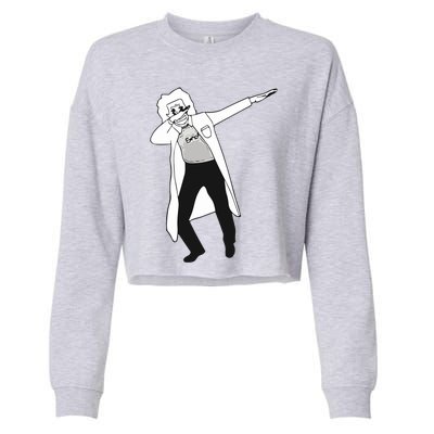 Dabbing Einstein Cropped Pullover Crew