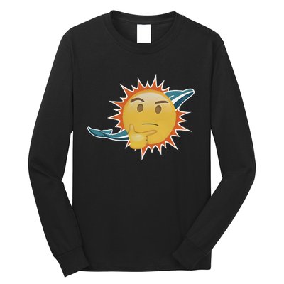 Dolphins Emoji Long Sleeve Shirt