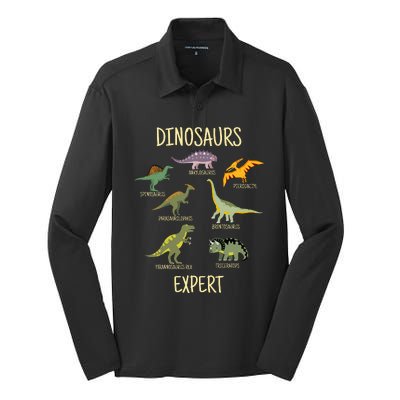 DINOSAURS EXPERT Silk Touch Performance Long Sleeve Polo