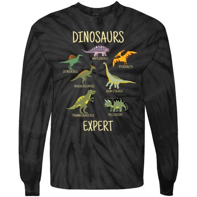 DINOSAURS EXPERT Tie-Dye Long Sleeve Shirt