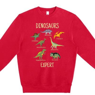 DINOSAURS EXPERT Premium Crewneck Sweatshirt