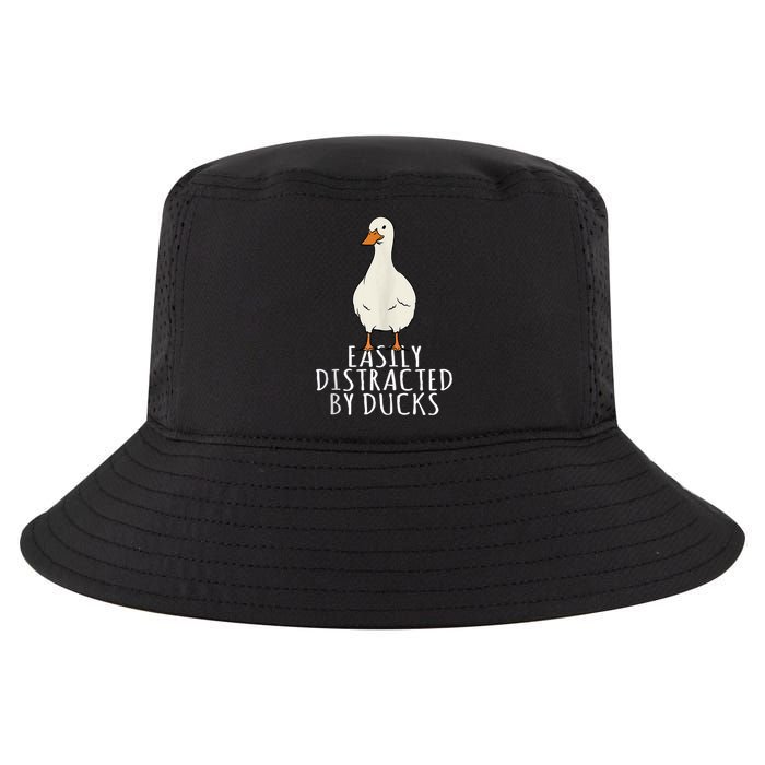 Duck Easily Distracted By Ducks Cool Comfort Performance Bucket Hat