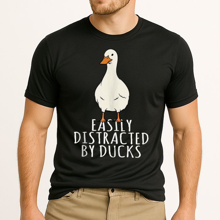 Duck Easily Distracted By Ducks Performance Shirt
