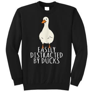 Duck Easily Distracted By Ducks Sweatshirt