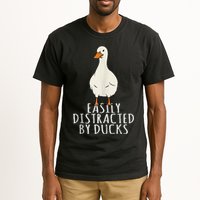 Duck Easily Distracted By Ducks Tall T-Shirt