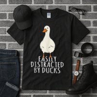 Duck Easily Distracted By Ducks Tall T-Shirt