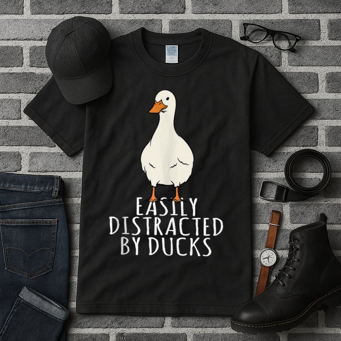 Duck Easily Distracted By Ducks Tall T-Shirt