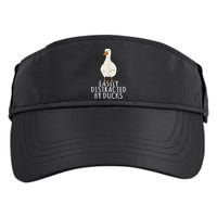 Duck Easily Distracted By Ducks Adult Drive Performance Visor
