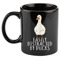 Duck Easily Distracted By Ducks 11oz C Handle Ceramic Mug