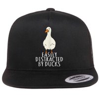 Duck Easily Distracted By Ducks Flatbill Hat