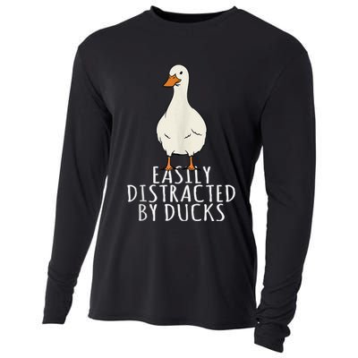 Duck Easily Distracted By Ducks Cooling Performance Long Sleeve Crew