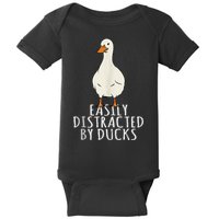 Duck Easily Distracted By Ducks Baby Bodysuit