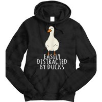 Duck Easily Distracted By Ducks Tie Dye Hoodie