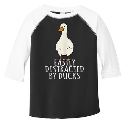 Duck Easily Distracted By Ducks Toddler Fine Jersey T-Shirt