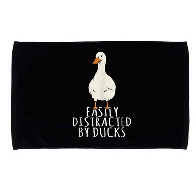Duck Easily Distracted By Ducks Microfiber Hand Towel