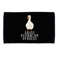 Duck Easily Distracted By Ducks Microfiber Hand Towel