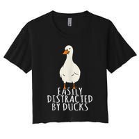 Duck Easily Distracted By Ducks Crop Top