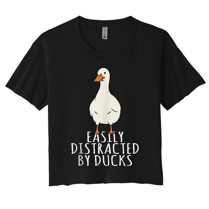 Duck Easily Distracted By Ducks Crop Top