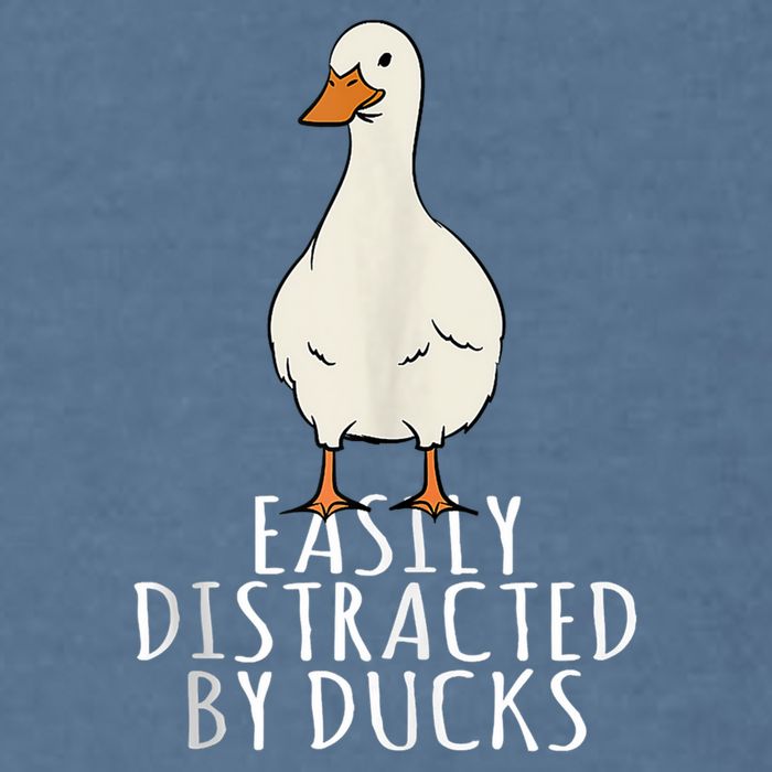 Duck Easily Distracted By Ducks Garment-Dyed Sweatshirt