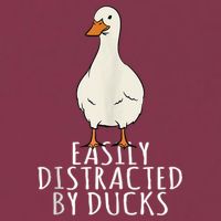 Duck Easily Distracted By Ducks 16oz Travel Tumbler