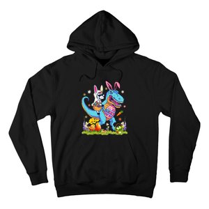 Dinosaur Easter Day Unicorn Riding Trex Bunny Costume Hoodie