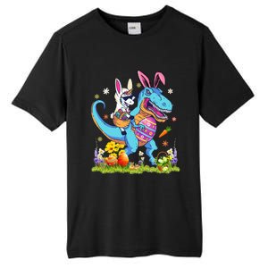 Dinosaur Easter Day Unicorn Riding Trex Bunny Costume Tall Fusion ChromaSoft Performance T-Shirt