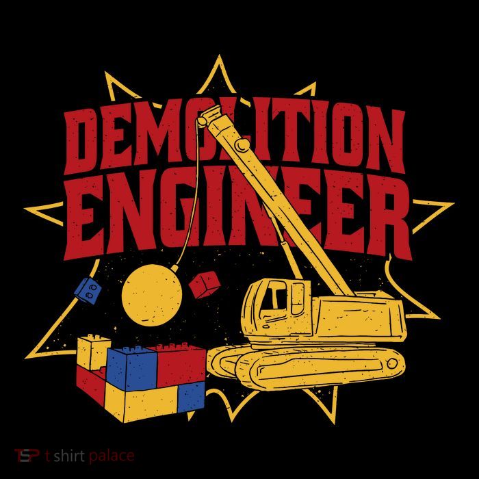 Demolition Engineer Drawstring Bag