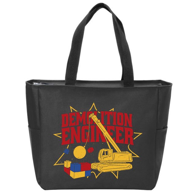 Demolition Engineer Zip Tote Bag