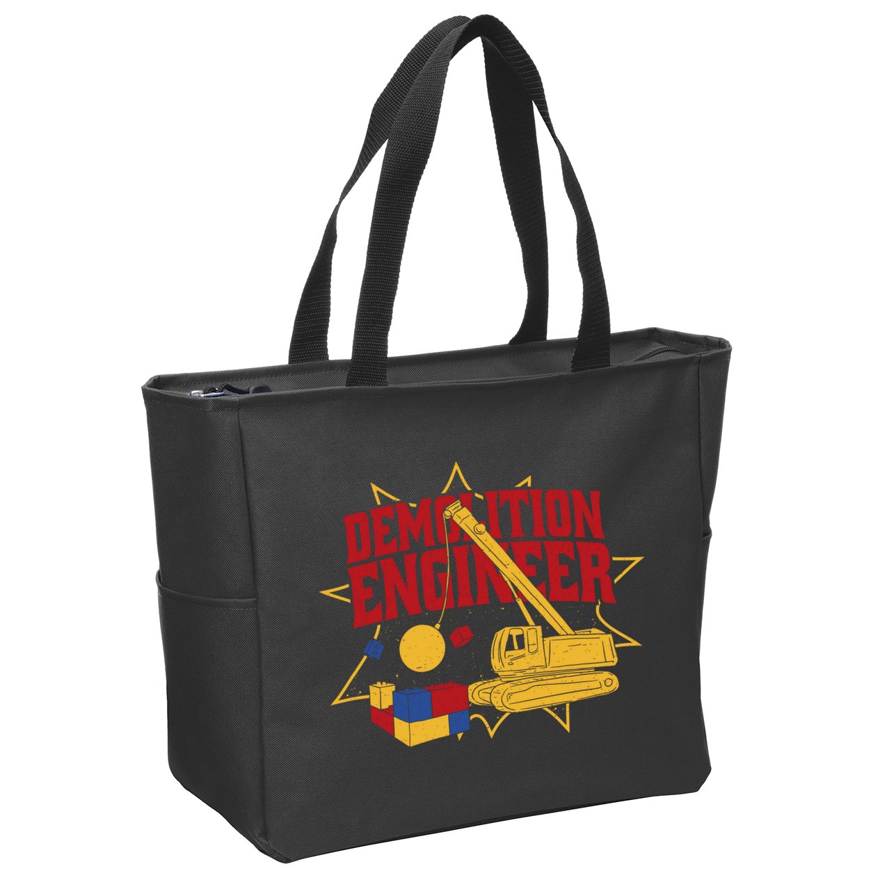 Demolition Engineer Zip Tote Bag