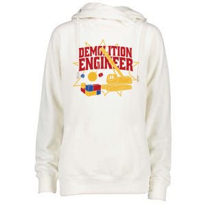 Demolition Engineer Womens Funnel Neck Pullover Hood