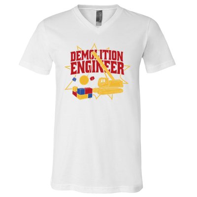 Demolition Engineer V-Neck T-Shirt