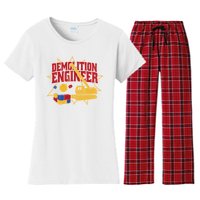 Demolition Engineer Women's Flannel Pajama Set