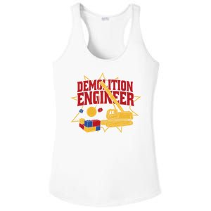 Demolition Engineer Ladies PosiCharge Competitor Racerback Tank