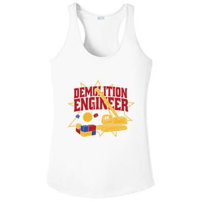 Demolition Engineer Ladies PosiCharge Competitor Racerback Tank